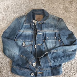 ARIZONA JEANS Womens Size Small Blue Denim Jean Jacket button up